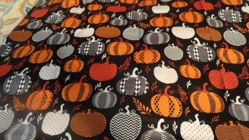 1 Yard of A Beautiful Pumpkins Print Cotton Fabric L@@K