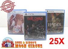 25X SONY PLAYSTATION PS5 CIB GAME - CLEAR PLASTIC PROTECTIVE BOX PROTECTORS CASE