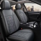 Full Set Car 5-Seat Covers Pad Fit For BMW X2 2018-2022 Fuax Leather GRAY+Black