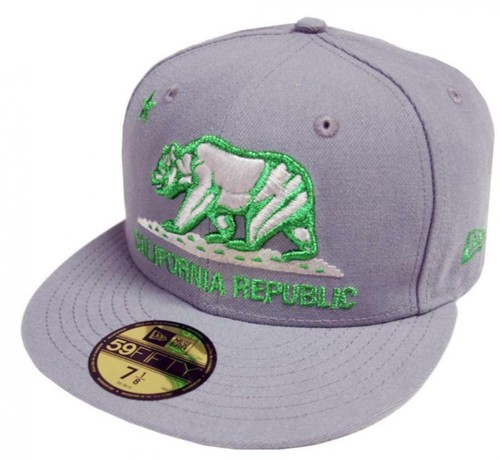 New Era California República Cap Stone Verde 59Fifty 5950 Fitted Limited Edición - 第 1/2 張圖片