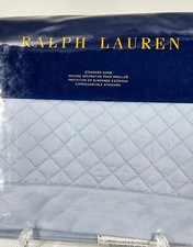 Ralph Lauren Wyatt Saphire Blue Standard Pillow Sham 20 x 28 inch - NEW 2 Ava 