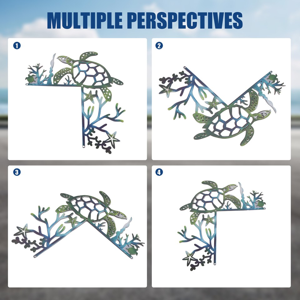 Sea Turtle Door Frame Decoration, Sea Turtle Sided Outline, Ocean