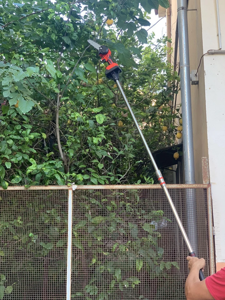 Motosega Troncarami Tagliarami Potatore a Batteria 48V Asta Telescopica 240CM - Immagine 4 di 4