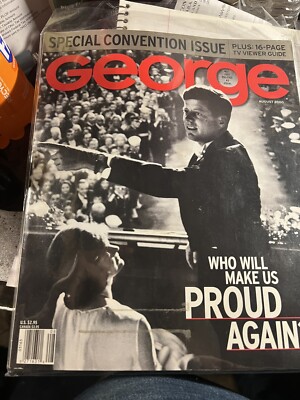George Magazine 2000 George Magazine August 2000 John JFK Kennedy Jr Brinkley Selleck Reagan ...