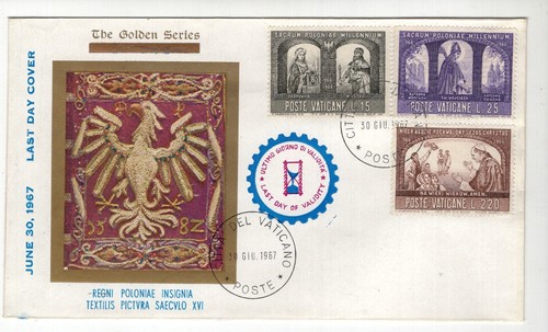 CR0531 - Gedenkumschlag.: Abzeichen des Königreichs Polen - Letzter Tag Gültigkeit