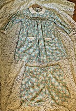 Antique 1930's Large Child Size Girl Romper Dress w Bloomers