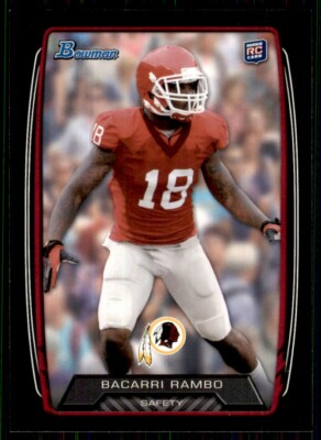 2013 Bowman Black Bacarri Rambo Rookie Washington Redskins #203