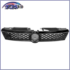 11-14 Vw Jetta Mk6 Sedan Gli Style Hex Mesh Front Grille - Black W/ Chrome Trim