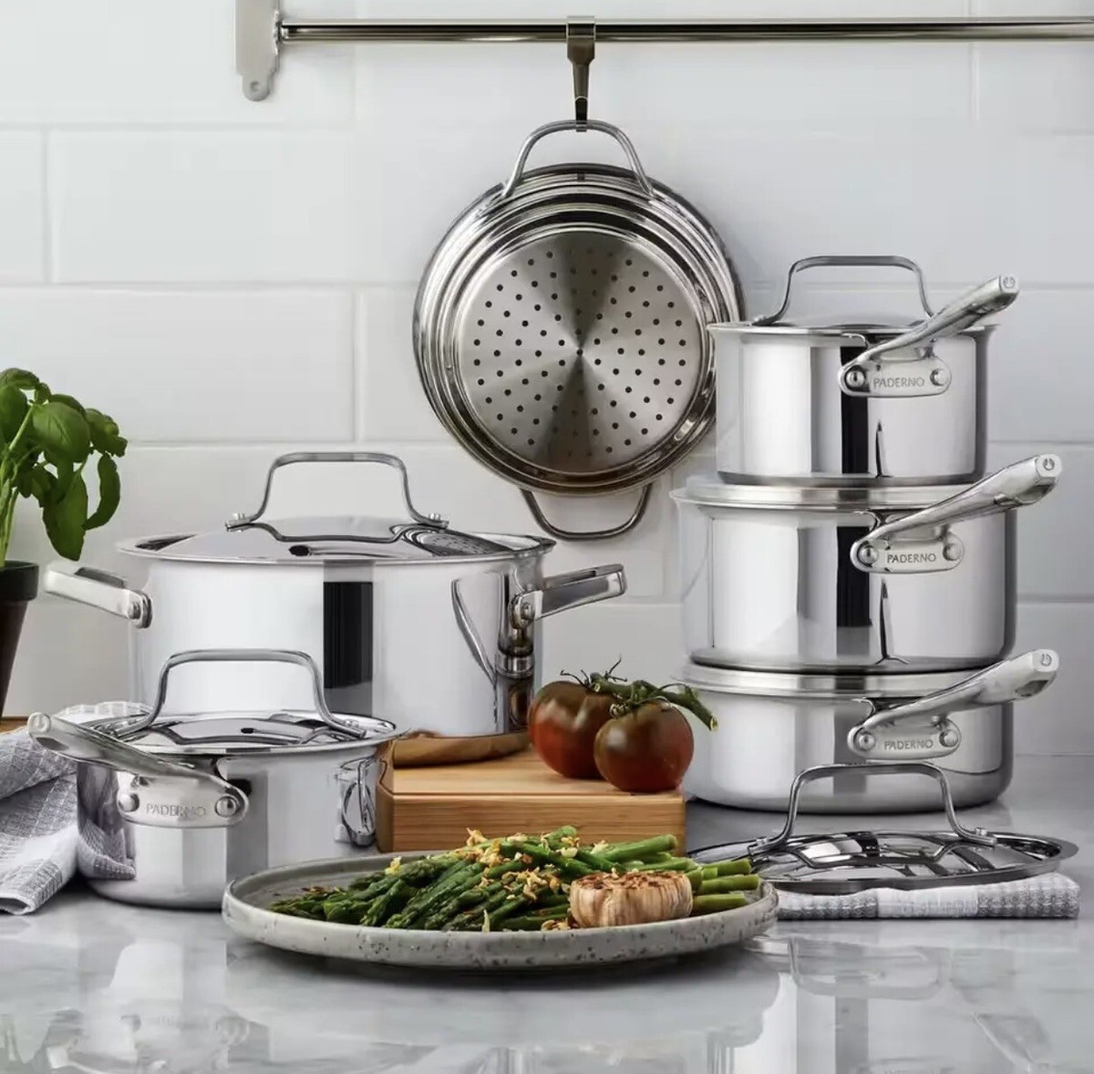 PADERNO Canadian Professional Clad 12-pc Cookware Set, Oven