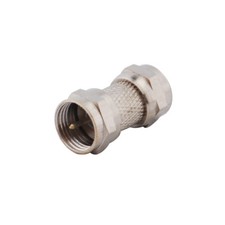 10pcs F-Type Plug MALE to Plug MALE Straight RF Coax Adapter Adaptor Connector