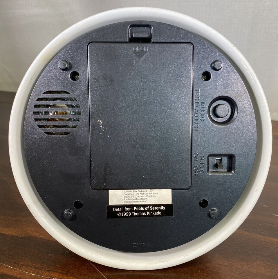 Thomas Kinkade Anniversary Clock Westminster Chime 1999 Pools Of