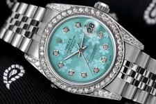 Rolex Datejust 31 mm Blue Flower Dial Ladies ...