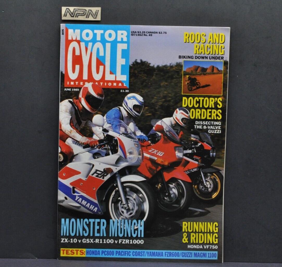 Vintage MotorCycle International Magazine June 1989 Yamaha FZR1000