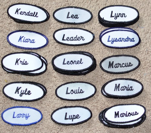 Embroidered Name Tag Patch for Employee Shirt Uniform Jacket Vest Mechanic Shop - Picture 125 of 182