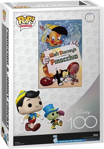 Funko Pop Disney’s 100th Anniversary POP! Movie Poster & Figure Pinocchio - Picture 3 of 3