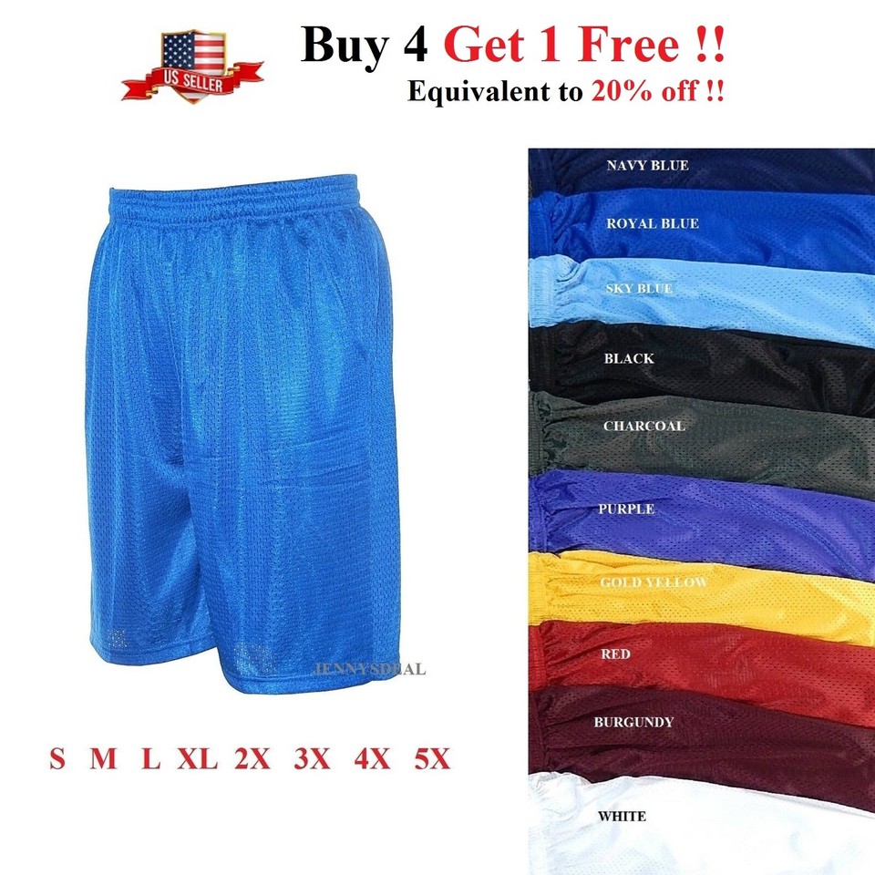 MENS ATHLETIC JERSEY 2 POCKET MESH SHORTS GYM WORKOUT BASKETBALL FITNESS S-5X