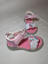 New Carter's Toddler Girl Dreamy Light Up Unicorn Sandals Size 7 Shoes