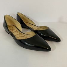 Sam Edelman Rodney Black Patent Pointy Toe Flats Womens 6