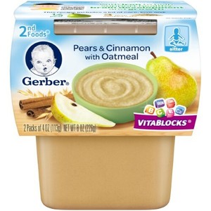 pear cinnamon oatmeal gerber
