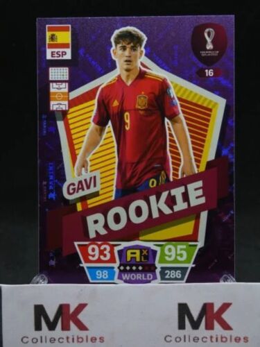 #16 Gavi Fifa World Cup Qatar 2022 Panini Adrenalyn XL **Rookie** - Afbeelding 1 van 1