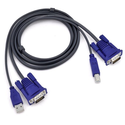 8 Port Manual USB KVM Switch Share Keyboard Mouse Monitor PC Selector Cable - Picture 6 of 7
