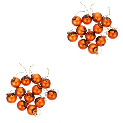  2 Pack Bemalte Kugel Halloween-Party-Versorgung Hanging Decoration