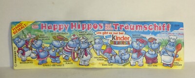 BPZ Beipackzettel DIE HAPPY HIPPOS AUF DEM TRAUMSCHIFF Original