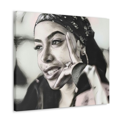 Aaliyah: Babygirl - Canvas wall art, Custom Canvas, Wall Decor, Urban art - Picture 31 of 43
