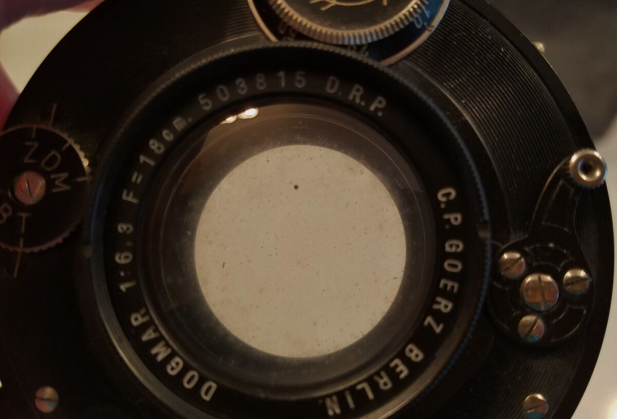 Antique C.P. Goerz Berlin Dogmar 1:6.3 18 c.m Compur Lens + Antique C.P. Goerz Berlin Dogmar 1:6.3 18 c.m Compur Lens +
