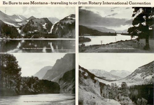 Folleto Invitación Internacional de Rotary 1938 a parar en Montana - Imagen 2 de 3