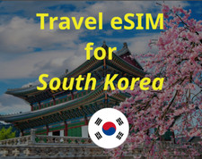 South Korea Travel SIM eSIM 7-30 Days, 1-5GB Data Roaming On-the-Go