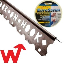 Plasterbeads 50x HOOK ON & 10x Joint Tape Drywall Angle Bead 2.4M