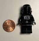 Lego STAR WARS Empire Tie Interceptor Shuttle Pilot Minfig Black Head 6206 7659
