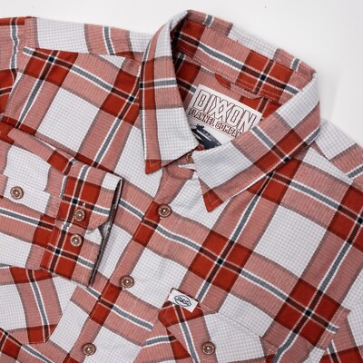 Dixxon Flannel S&S Cycle Shirt Men's Medium Limited Edition TRAMP Red Plaid