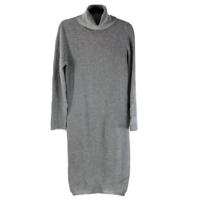 Lulus Sheerah Turtleneck Midi Sweater Dress Knit Long Sleeve