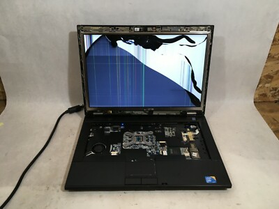 Dell Latitude E6400 Core 2 Duo Broken Screen Bare Bones For Parts or Repair- FT