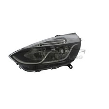 Renault Clio Mk4 2012-2016 Headlight Headlamp Black Inner Passenger Side Left