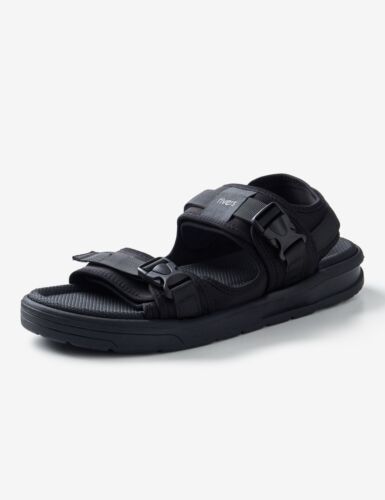 RIVERS - Mens Summer Sandals - Slip On - Black Casual Shoes - Adventure Footwear - Picture 1 of 5