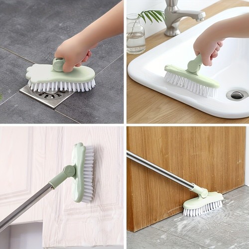 48" Long Handle Bristle Brush Wall Floor Bath Shower Tile Kitchen Clean Tool