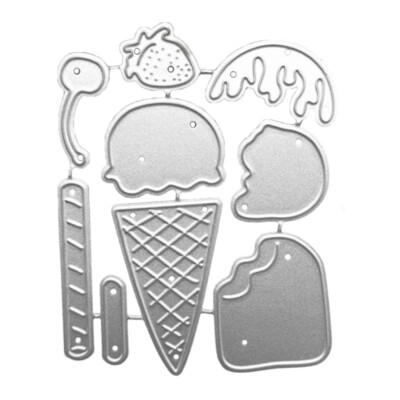 Ice Cream Cutting Dies Embossing Stencils Template for DIY Scrapbook Paper Craft