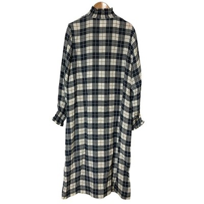 BAUM UND PFERDGARTEN high-neck checked dress, size 36, navy Women USED