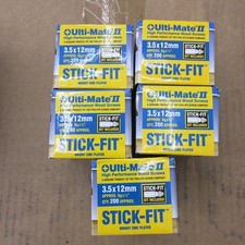 5 Boxen x Ulti-Mate Holzschrauben - blank verzinkt - 3,5 x 12 mm - Karton mit 200