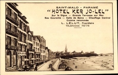 Postcard Saint Malo Ille et Vilaine Brittany, Hotel Ker Jo-Lel - 11070934