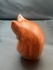 Vintage Made in Oregon Myrtlewood MCM Wood Owl Golden Eyes — photo 6