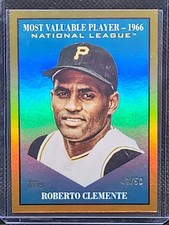 2025 Topps Update Roberto Clemente Most Valuable Player Gold Foil /50 HOF Color