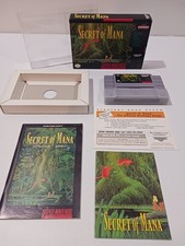 Secret of Mana (SNES, 1993) Super Nintendo Complete CIB Manual Map/Poster Minty!