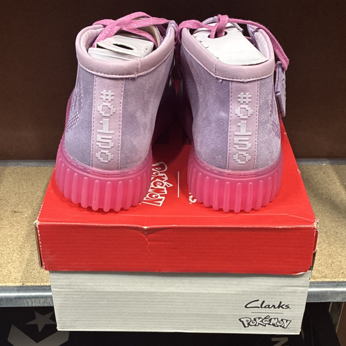Clarks x Pokemon Torhill Boots Purple Mewtwo Suede Mens Size 9.5 Limited Shoes Clark main image 4