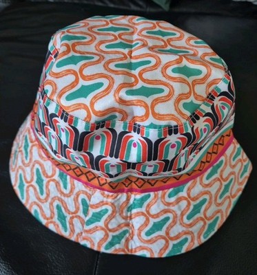 NICOLE LEE USA Reversible Bucket Hat beige & bunter WENDEHUT 
