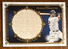 Mike NAPOLI🔥2014 Topps Museum Collection Jumbo BAT Relic #MMJL-MN 2/10 Red Sox