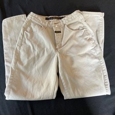 Vintage Marithe Francois Girbaud Jeans Jrs 9/10 Bone Color Tapered High Rise 90s